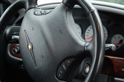 interior car steering wheel