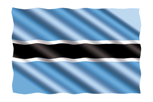 international flag botswana