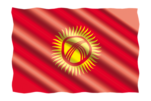 international flag kyrgyzstan