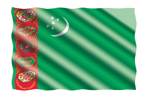 international flag turkmenistan
