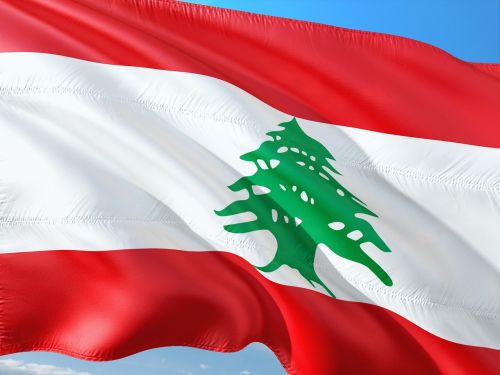 international flag lebanon