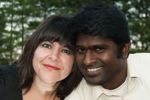 interracial couple engagement