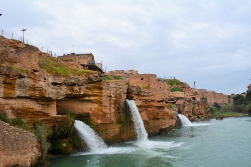 iran ancient waterfalls shoshtar