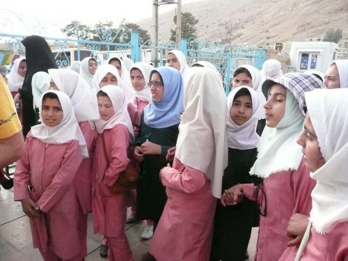 iran school class girl