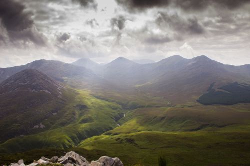 ireland landscape clouds