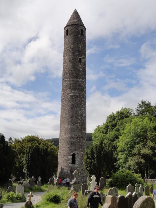 ireland glendolough round tower