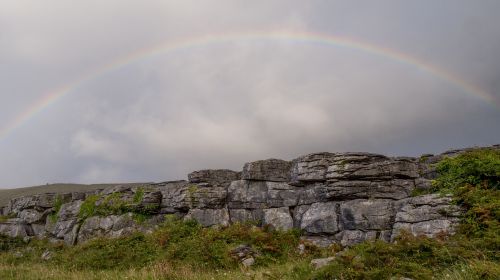 ireland landscape rainbow