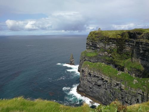ireland irish cliff