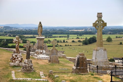 ireland  cemetery  rock of cashel