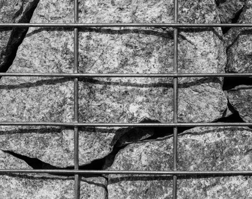 iron grid stones