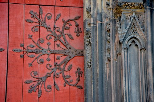 iron  door  gothic