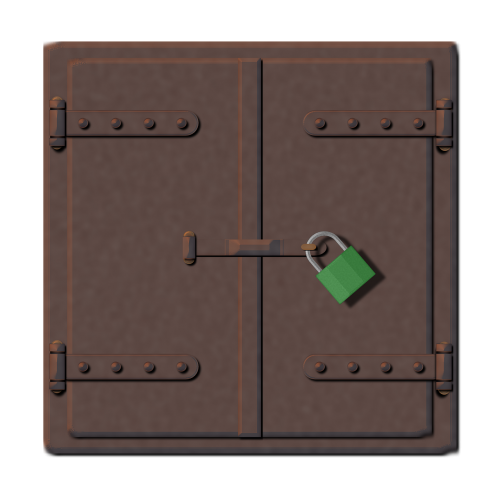 iron door lock