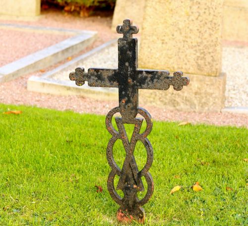 iron cross old cemetery