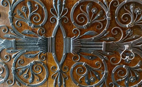 ironwork pattern metallic