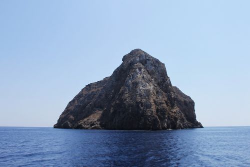 island rock cliff