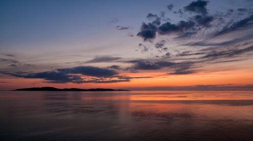 island baltic sunset