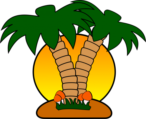 island mushroom palm