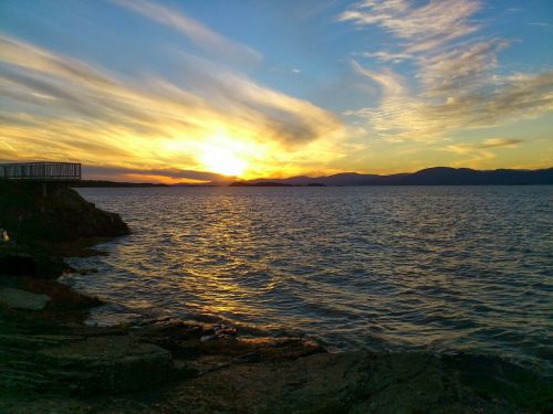 island sunset st lawrence river