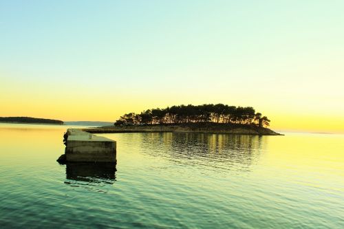 island sunset sky