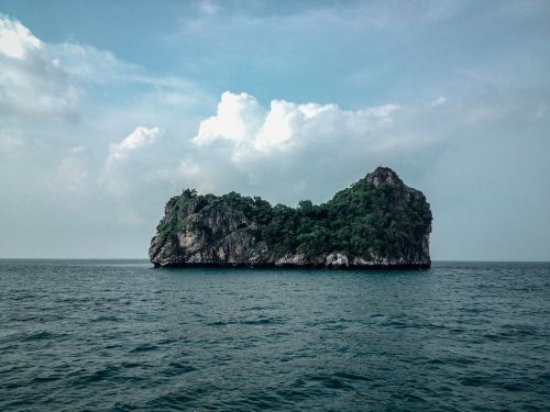 island rock ocean