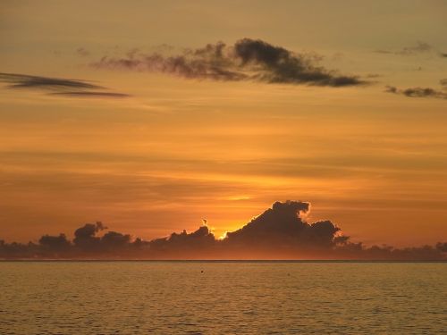 island of hawaii sunset sun