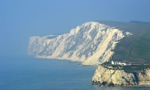 isle of wight cliff sea