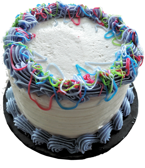 isolated cake birthday
