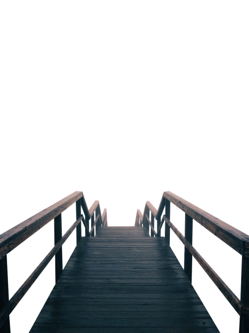 isolated transparent pier