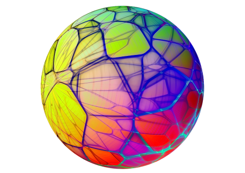 isolated transparent sphere