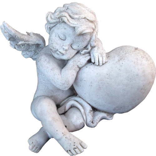 isolated angel sculptures