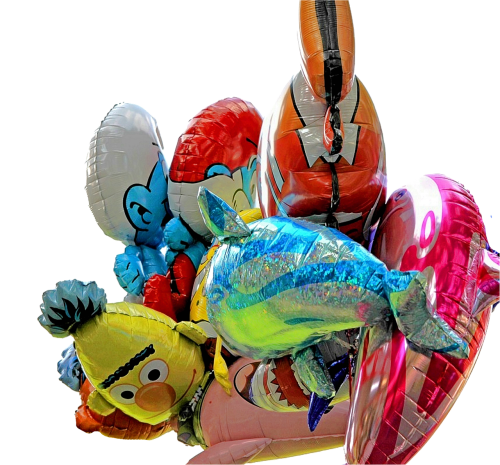 isolated balloons celebration