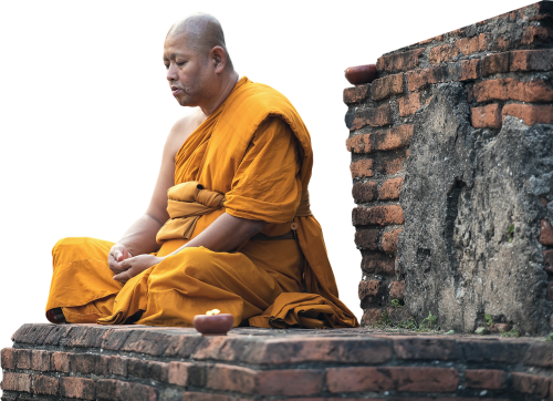 isolated monk faith