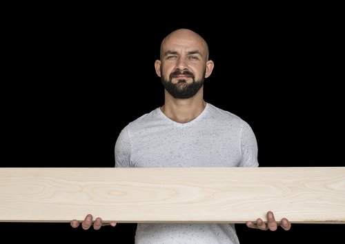 isolated  carpenter  board