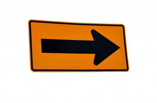 Isolated Arrow Sign