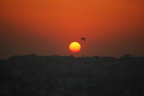 istanbul turkey sunset