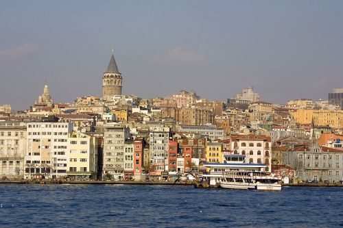 istanbul european shore galata tower