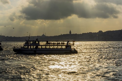 istanbul  sunset  sky