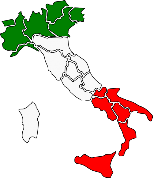 italy map regions