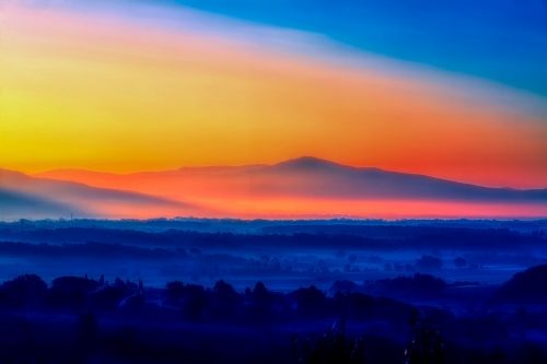 italy sunrise morning