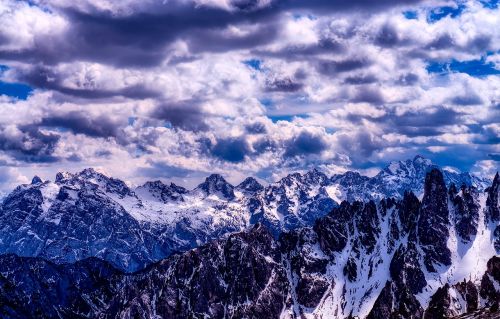 italy mountains winter