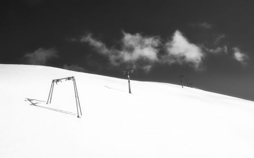 italy ski slope sky