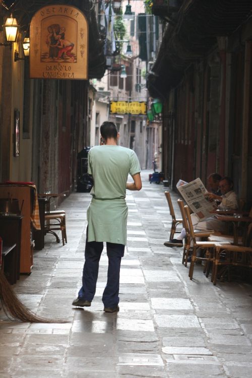 italy venezia street