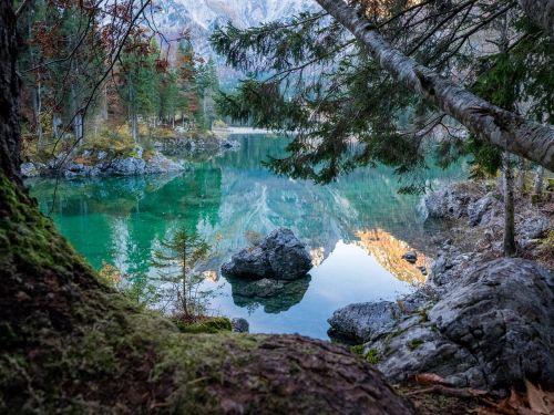 italy lake morning