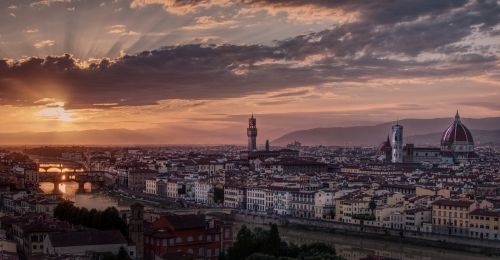 italy florence sunset