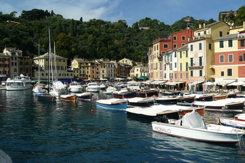 italy  portofino  colorful