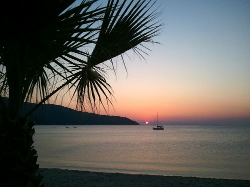 italy elba island sunset