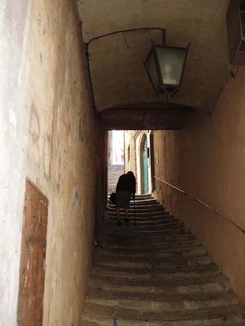 italy cortona stairs