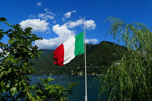 italy  landscape  flag