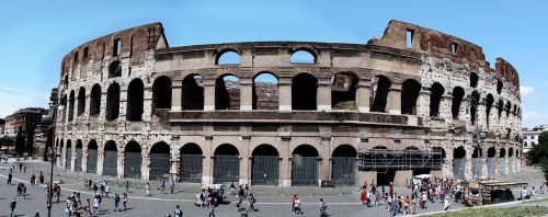 italy colosseum panoramic