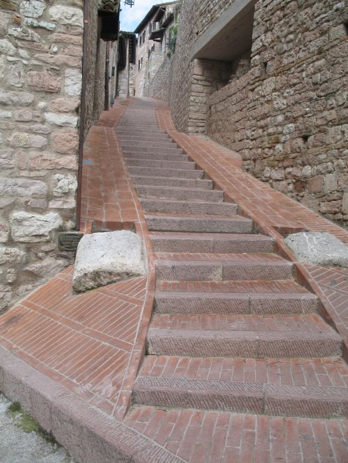 Italy Assisi Stairs
